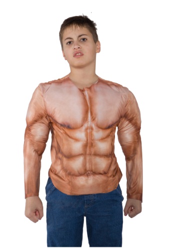 Kid's Padded Muscle Shirt By: Underwraps for the 2022 Costume season.