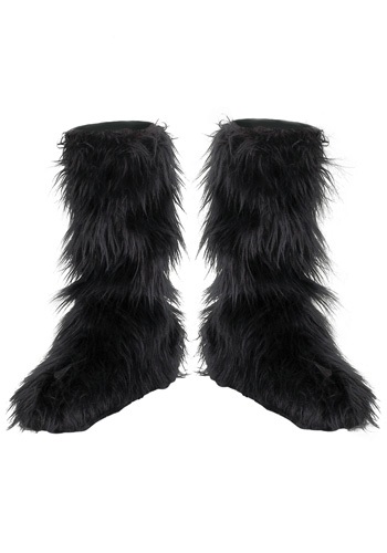 Kids Black Furry Boot Covers By: Disguise for the 2022 Costume season.