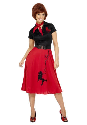 Womens 50s Style Poodle Costume -image