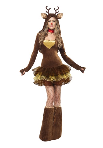 Womens Reindeer Costume By: Smiffys for the 2022 Costume season.