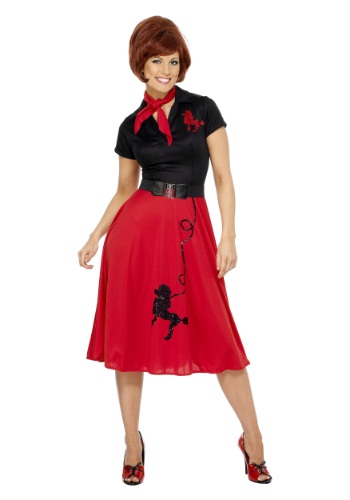 Women's Plus Size 50s-Style Poodle Skirt Costume -image