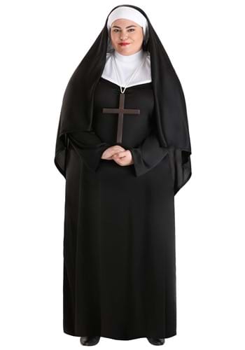Plus Size Traditional Nun Costume -image