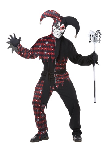 Adult Sinister Jester Costume By: California Costume Collection for the 2022 Costume season.