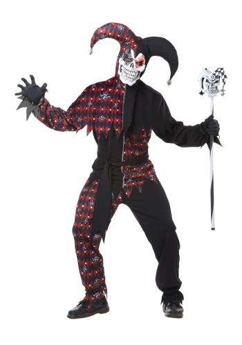 Adult Sinister Jester Costume -image