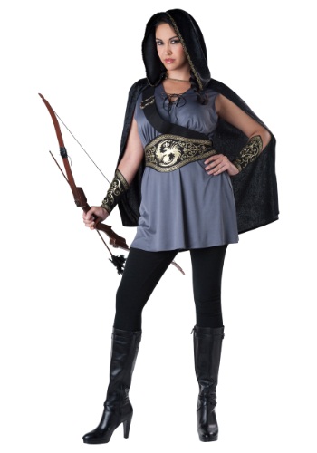 Women's Plus Size Huntress Costume -image