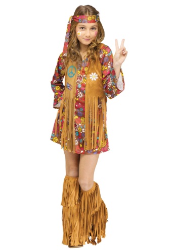 Child Peace & Love Hippie Costume By: Fun World for the 2022 Costume season.
