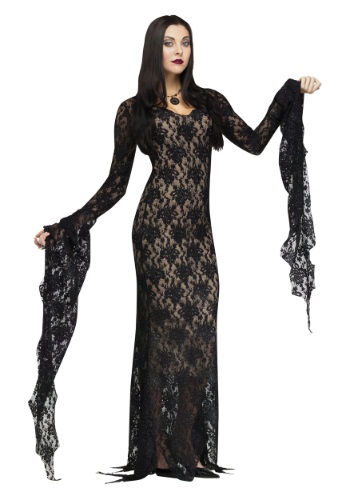 Lace Morticia Adult Costume -image