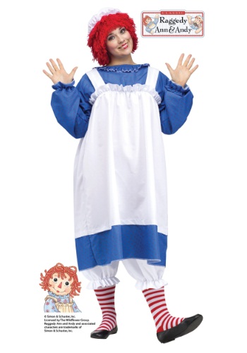 Raggedy Ann Adult Plus Size Costume -image