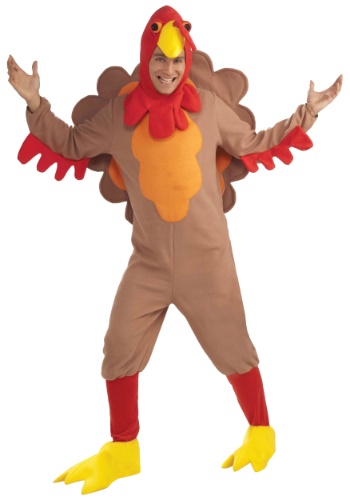 Plus Size Fleece Turkey Costume -image