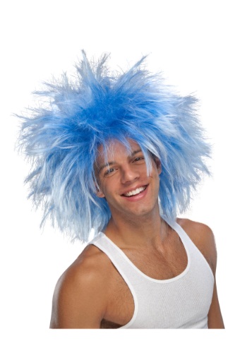 Funky Blue Punk Wig By: Rubies Costume Co. Inc for the 2022 Costume season.
