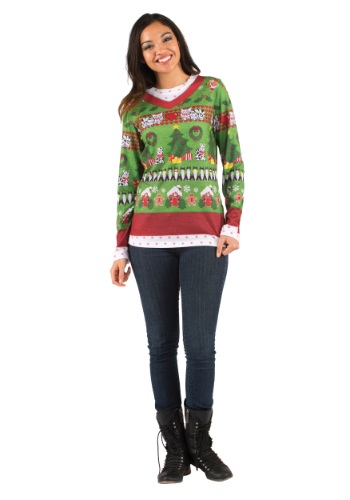 Adult Ugly Sweater with Cats By: Creative Apparel for the 2022 Costume season.