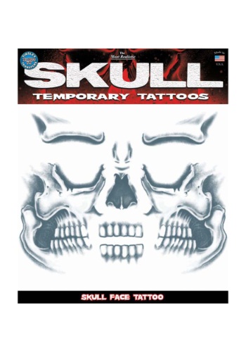 unknown Skull Face Temporary Tattoo