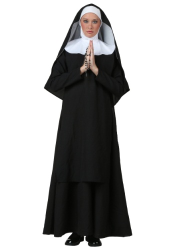 Plus Size Deluxe Nun Costume -image