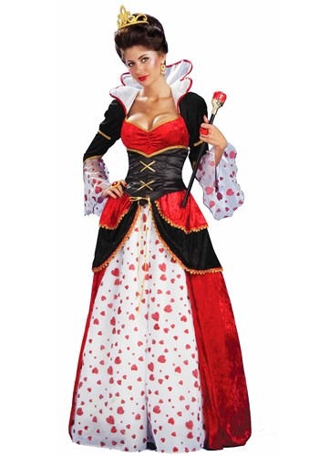 Women's Queen of Hearts Costume -image