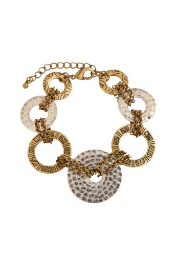 Silver and Gold Loop Bracelet By: K&K Interiors Inc. for the 2022 Costume season.