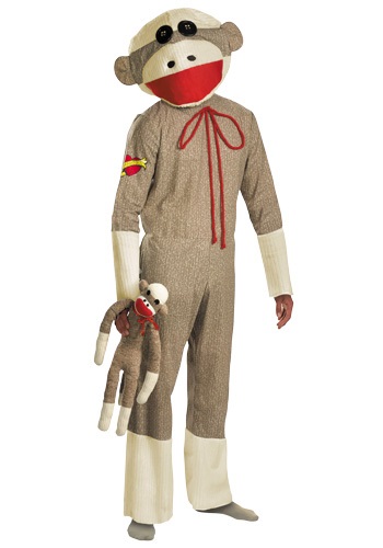 Adult Sock Monkey Costume By: Disguise for the 2022 Costume season.