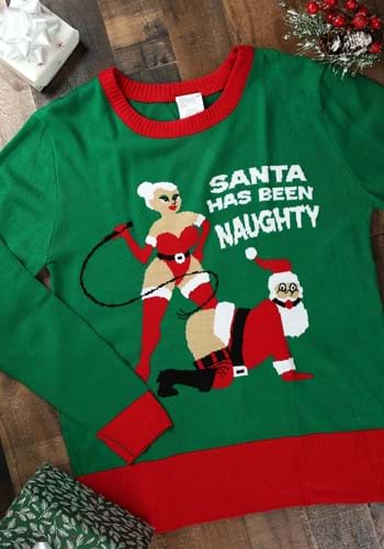 Santa Has Been Naughty Christmas Sweater -image