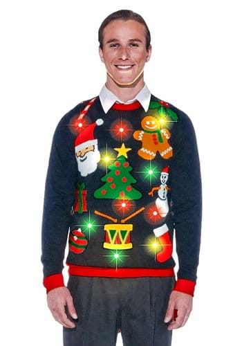 Everything Christmas Lighted Sweater -image