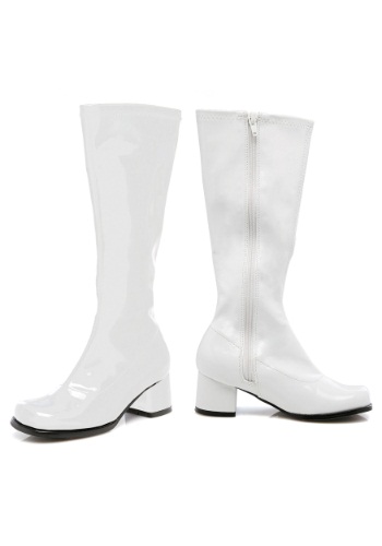Toddler White Gogo Boots By: Fun Costumes for the 2022 Costume season.