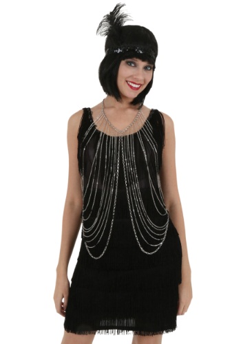 Adult Silver Body Chain By: Western Fashion for the 2022 Costume season.