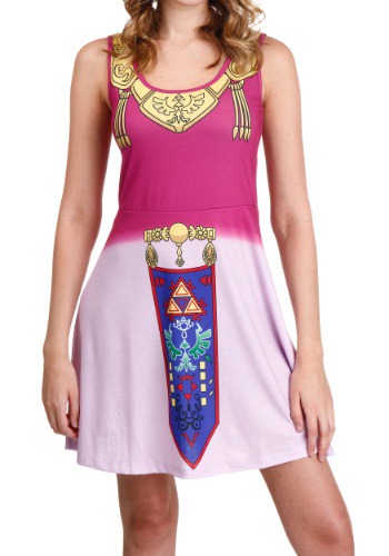 Legend of Zelda I Am Zelda Skater Dress By: Fifth Sun for the 2022 Costume season.
