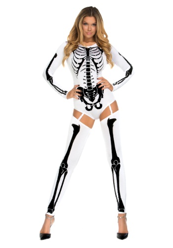 Women's White Bad to the Bone Costume By: Forplay for the 2022 Costume season.