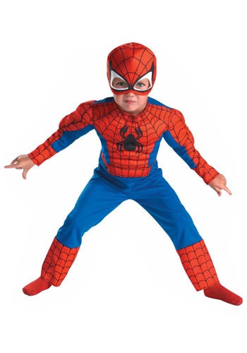 Deluxe Toddler Spiderman Costume By: Disguise for the 2022 Costume season.