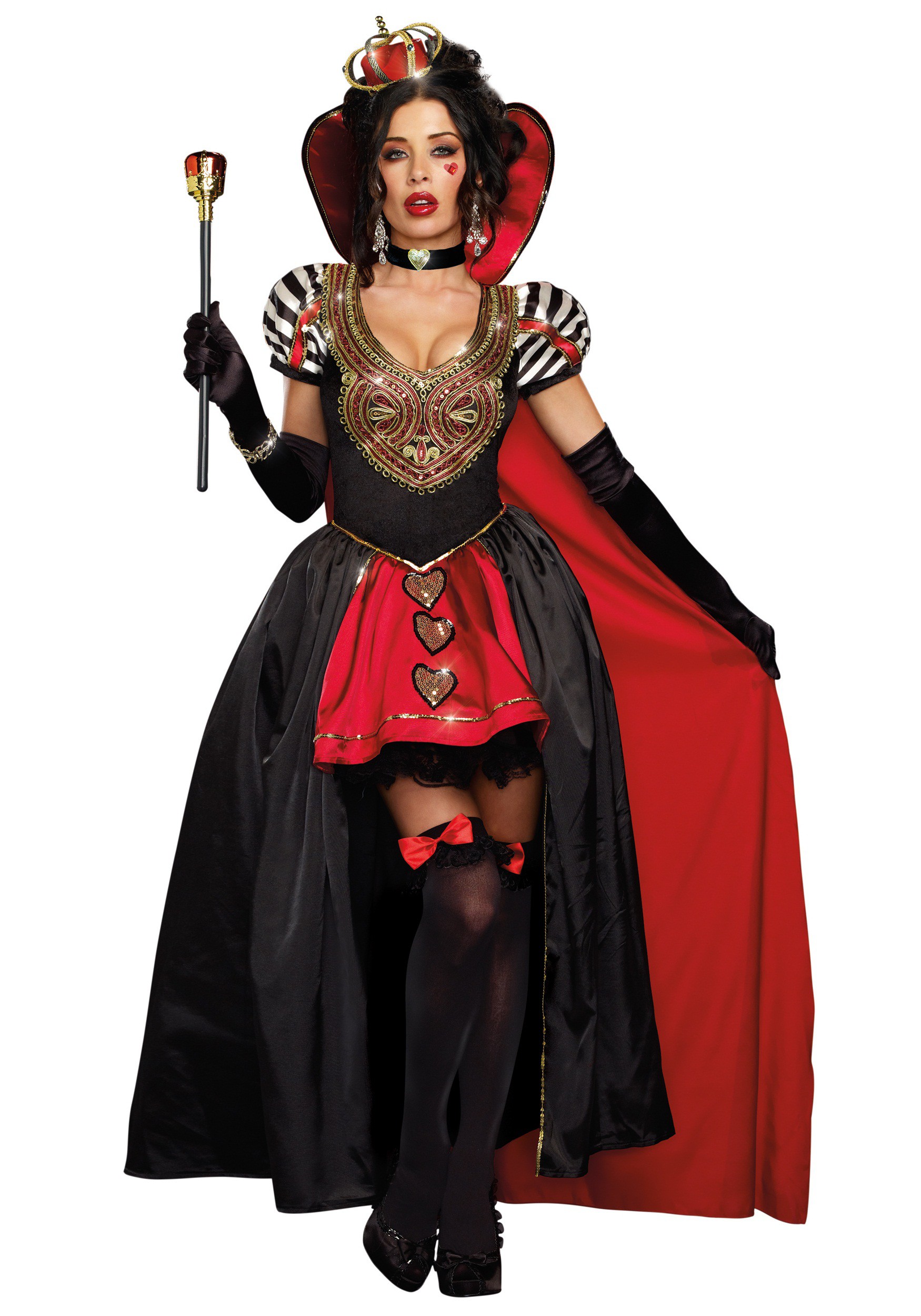 Queen Of Hearts Adult Costume W Cape 5944