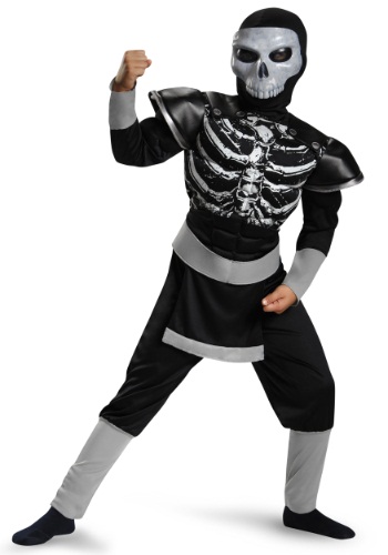 unknown Boys Skeleton Ninja Muscle Costume