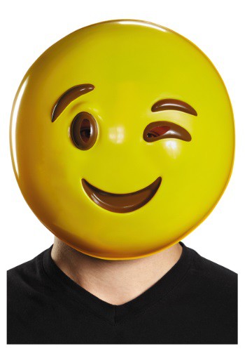 Adult Emoticon Wink Mask By: Disguise for the 2022 Costume season.