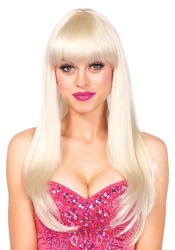 Blonde Straight Wig with Bangs By: Leg Avenue for the 2022 Costume season.
