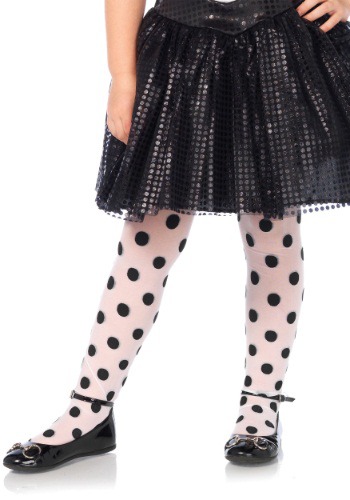 Girls Polka Dot Tights By: Leg Avenue for the 2022 Costume season.
