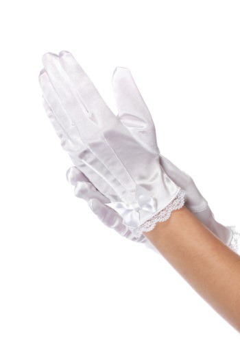 White Girls Gloves By: Leg Avenue for the 2022 Costume season.