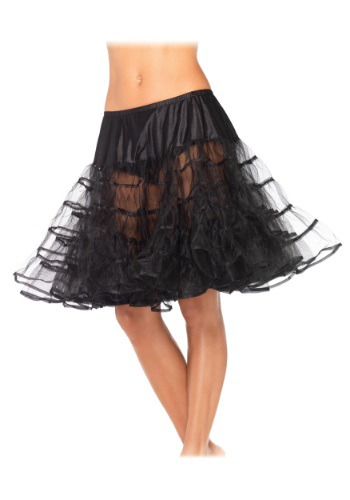 Women's Knee Length Black Petticoat By: Leg Avenue for the 2022 Costume season.