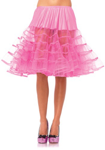 Women's Knee Length Pink Petticoat By: Leg Avenue for the 2022 Costume season.
