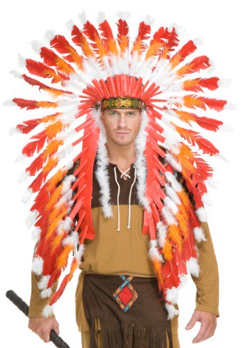 Adult Indian Chieftain Headdress By: Charades for the 2022 Costume season.