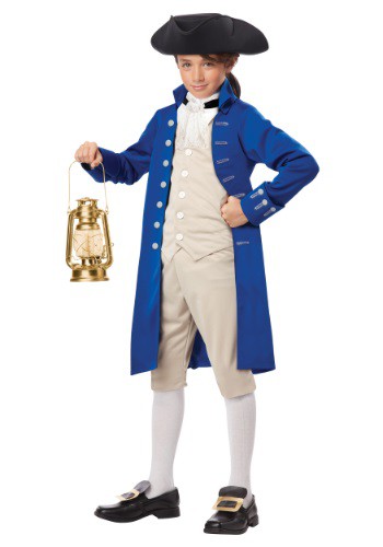 unknown Child Paul Revere Costume