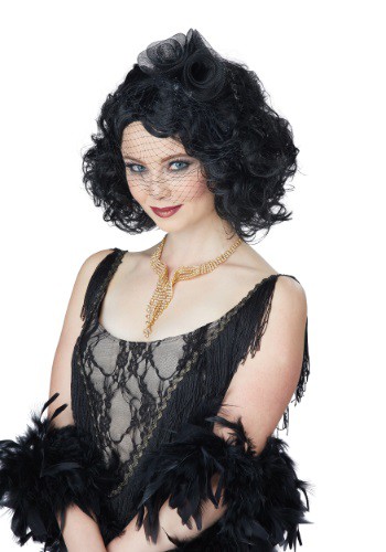 Women's Black Savoir Faire Wig By: California Costume Collection for the 2022 Costume season.