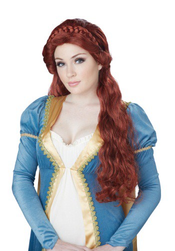 Women's Auburn Medieval Beauty Wig By: California Costume Collection for the 2022 Costume season.
