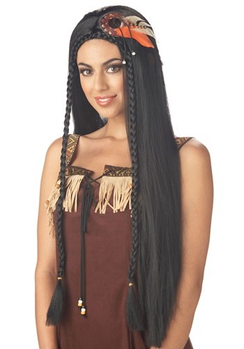 Women's Sexy Indian Princess Wig By: California Costume Collection for the 2022 Costume season.