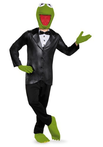 Deluxe Kermit the Frog Adult Costume By: Disguise for the 2022 Costume season.