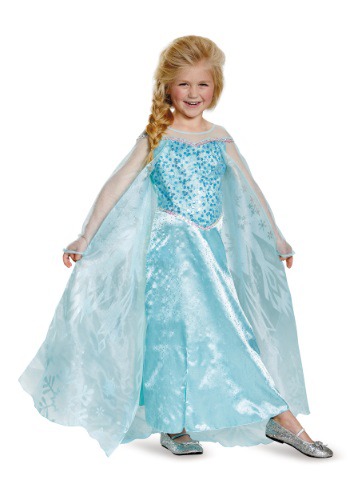 Girls Frozen Elsa Prestige Costume By: Disguise for the 2022 Costume season.