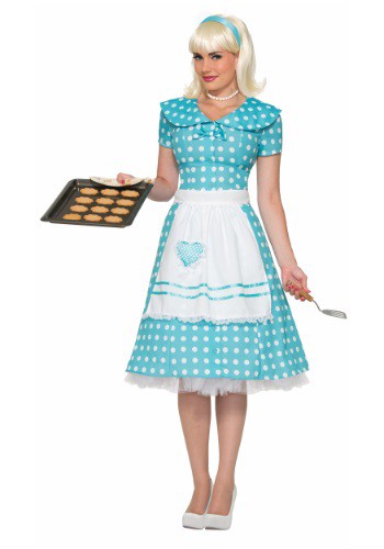 Women's Polka Dot Housewife Costume By: Forum Novelties, Inc for the 2022 Costume season.