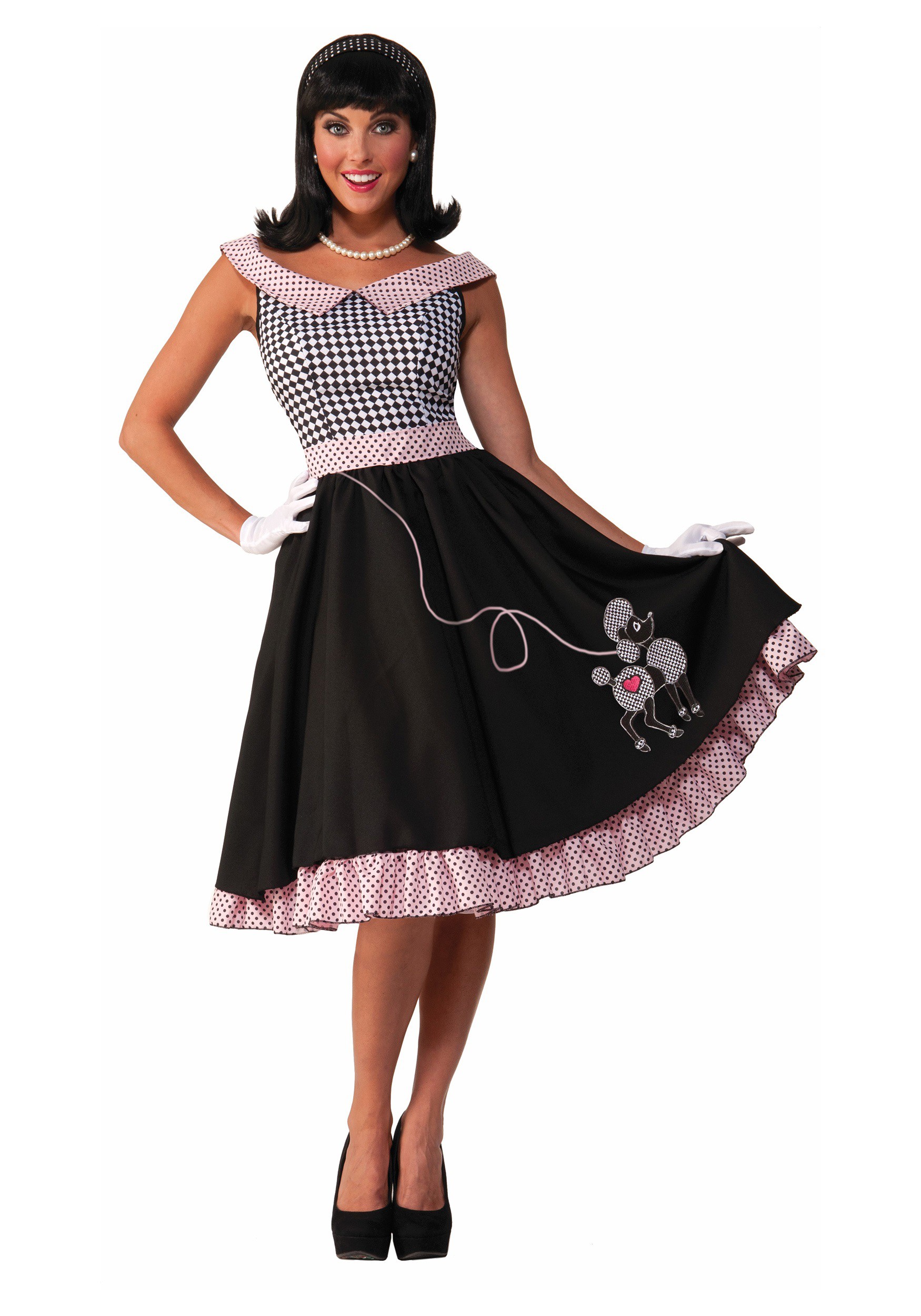 Womens 50s Checkered Cutie Costume 7737