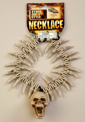 Skull And Teeth Necklace By: Forum Novelties, Inc for the 2015 Costume season.