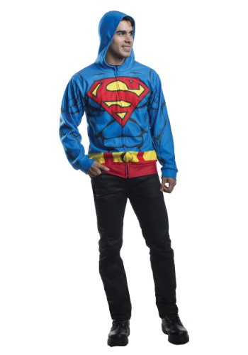 Adult Superman Costume Hoodie By: Rubies Costume Co. Inc for the 2022 Costume season.