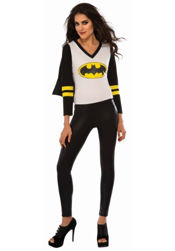 Women's Batgirl Sporty Tee w/ Cape By: Rubies Costume Co. Inc for the 2022 Costume season.