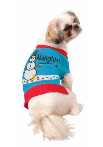 Naughty Snowman Pet Sweater