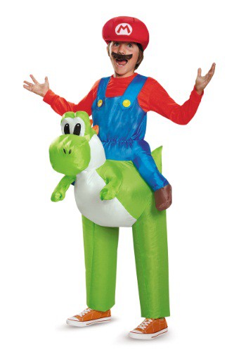 Mario Riding Yoshi Child Costume By: Disguise for the 2022 Costume season.