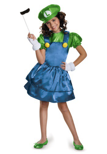 Girls Luigi Skirt Costume By: Disguise for the 2022 Costume season.